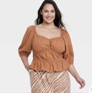 Universal Thread Crop Top Blouse